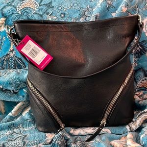 🦋🦋NWT Vince Camuto Black Leather Hobo